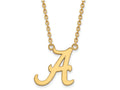 10k Yellow Gold Logoart University Of Alabama Large Pendant Necklace