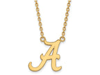 10k Yellow Gold Logoart University Of Alabama Large Pendant Necklace