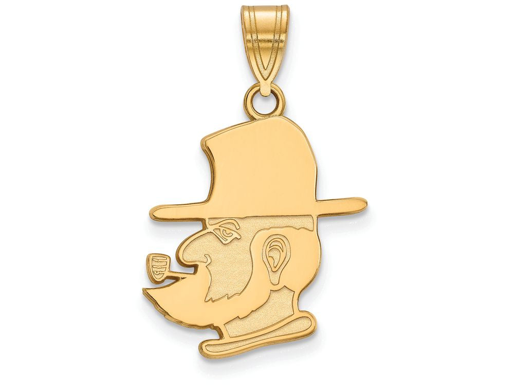 10k Yellow Gold Logoart Appalachian State University Large Pendant