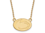 10k Yellow Gold Logoart Penn State University Small Pendant Necklace