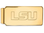 10k Yellow Gold Logoart Louisiana State University Money Clip