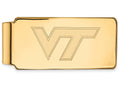10k Yellow Gold Logoart Virginia Tech Money Clip