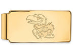 10k Yellow Gold Logoart University Of Kansas Money Clip