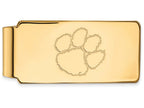 10k Yellow Gold Logoart Clemson University Money Clip