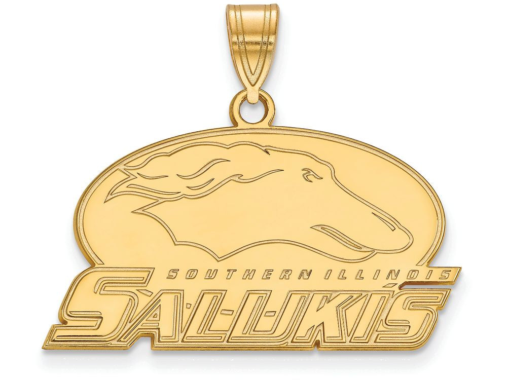 10k Yellow Gold Logoart Southern Illinois University Medium Pendant