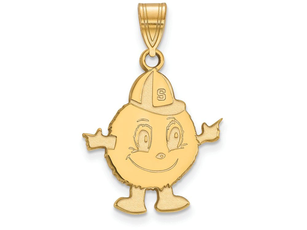 10k Yellow Gold Logoart Syracuse University Large Pendant