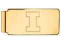 10k Yellow Gold Logoart University Of Illinois Money Clip