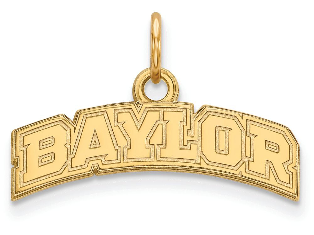 10k Yellow Gold Logoart Baylor University Extra Small Pendant