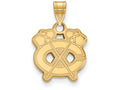 10k Yellow Gold Nhl Logoart Chicago Blackhawks Small Pendant