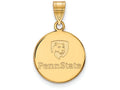 10k Yellow Gold Logoart Penn State University Medium Disc Pendant