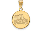 10k Yellow Gold Logoart Baylor University Medium Disc Pendant