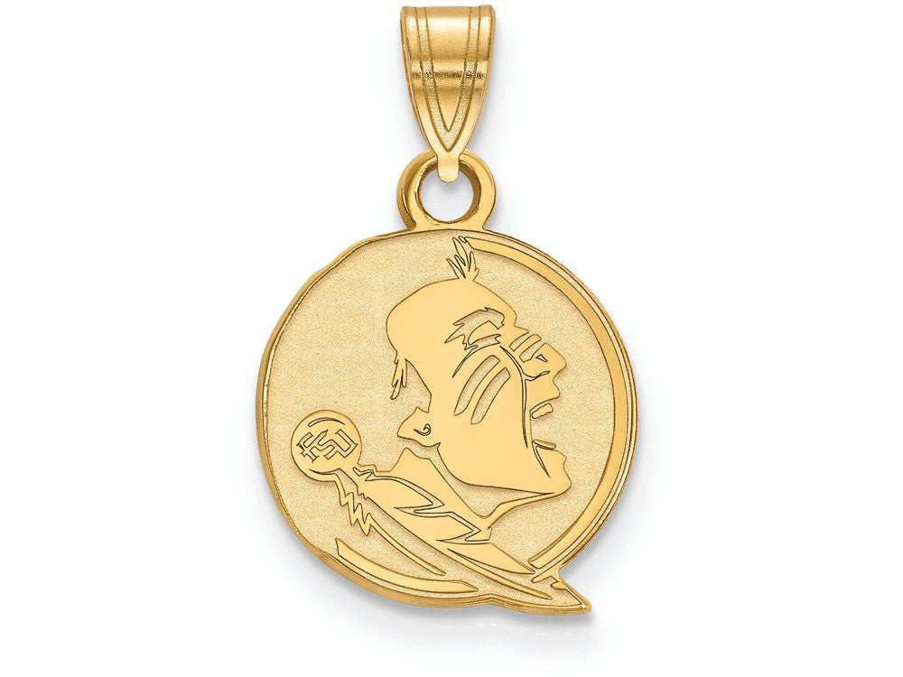 10k Yellow Gold Logoart Florida State University Small Pendant