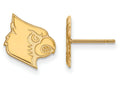 10k Yellow Gold Logoart University Of Louisville Small Post Earrings