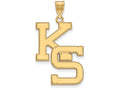 10k Yellow Gold Logoart Kansas State University Extra Large  Pendant