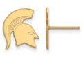 10k Yellow Gold Logoart Michigan State University Small Post Earrings