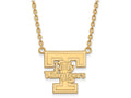 10k Yellow Gold Logoart University Of Tennessee Large Pendant Necklace