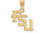 10k Yellow Gold Logoart Florida State University Medium Pendant