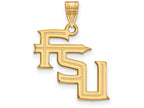 10k Yellow Gold Logoart Florida State University Large Pendant
