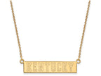10k Yellow Gold Logoart University Of Kentucky Small Pendant Necklace