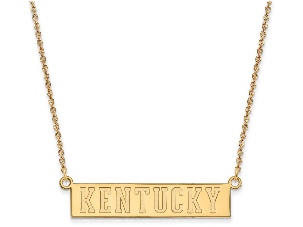 10k Yellow Gold Logoart University Of Kentucky Small Pendant Necklace