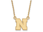 10k Yellow Gold Logoart University Of Nebraska Small Pendant Necklace