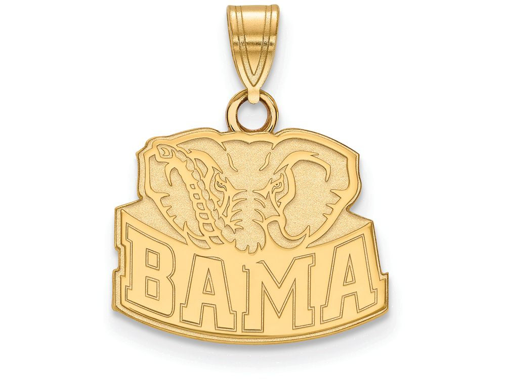 10k Yellow Gold Logoart University Of Alabama Small Pendant