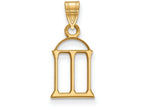 10k Yellow Gold Logoart University Of Georgia Small Pendant