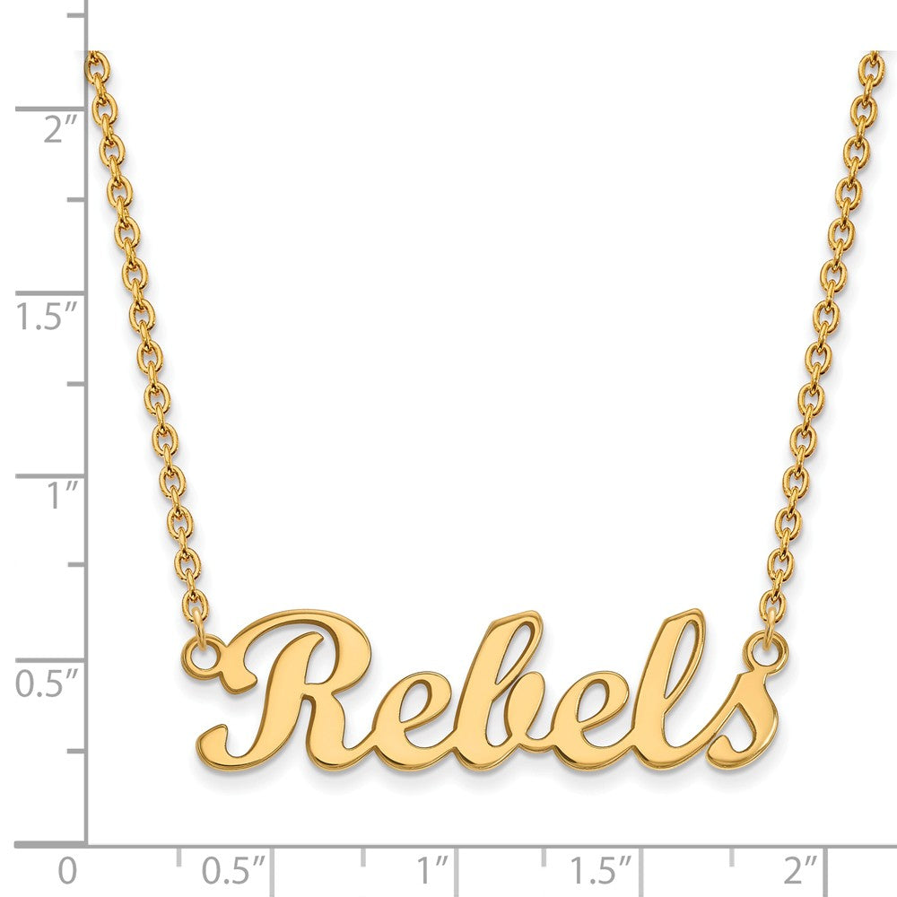 10k Yellow Gold Logoart University Of Mississippi Small Pendant