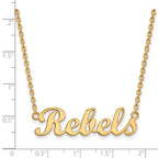 10k Yellow Gold Logoart University Of Mississippi Small Pendant