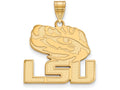 10k Yellow Gold Logoart Louisiana State University Large Pendant