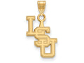 10k Yellow Gold Logoart Louisiana State University Small Pendant