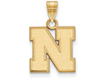 10k Yellow Gold Logoart University Of Nebraska Small Pendant