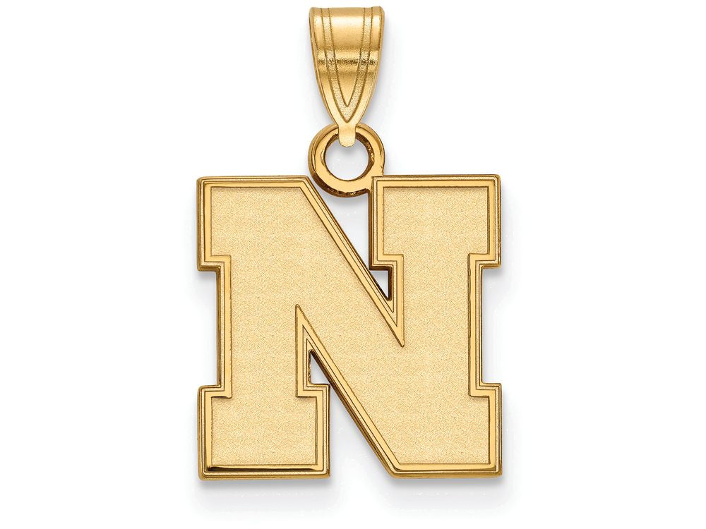 10k Yellow Gold Logoart University Of Nebraska Small Pendant