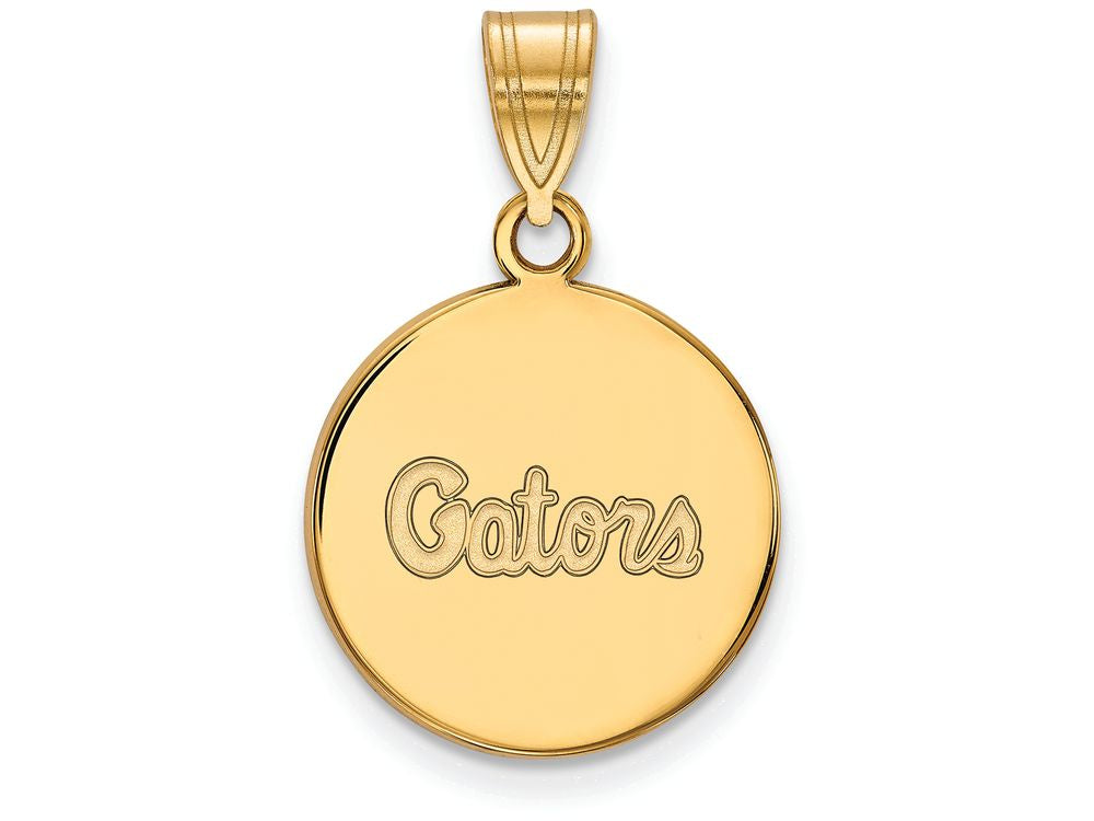 10k Yellow Gold Logoart University Of Florida Medium Disc Pendant