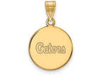 10k Yellow Gold Logoart University Of Florida Medium Disc Pendant