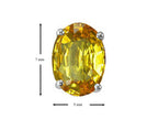 Tommaso Design™ Oval Genuine Citrine Earrings Studs