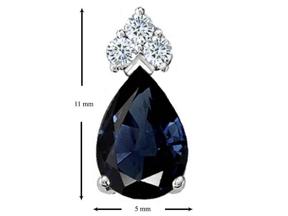 Tommaso Design™ Genuine Sapphire Earrings