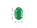 Tommaso Design™ Oval Genuine Emerald Earrings