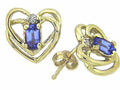 Tommaso Design™ Oval 5x3mm Genuine Tanzanite Earrings