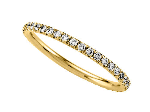 Finejewelers Round Diamonds French Pave Eternity Band