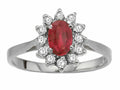 Tommaso Design™ Genuine Ruby Ring