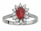 Tommaso Design™ Genuine Ruby Ring