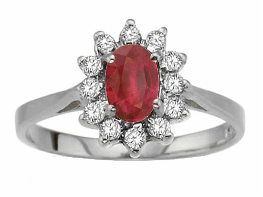 Tommaso Design™ Genuine Ruby Ring