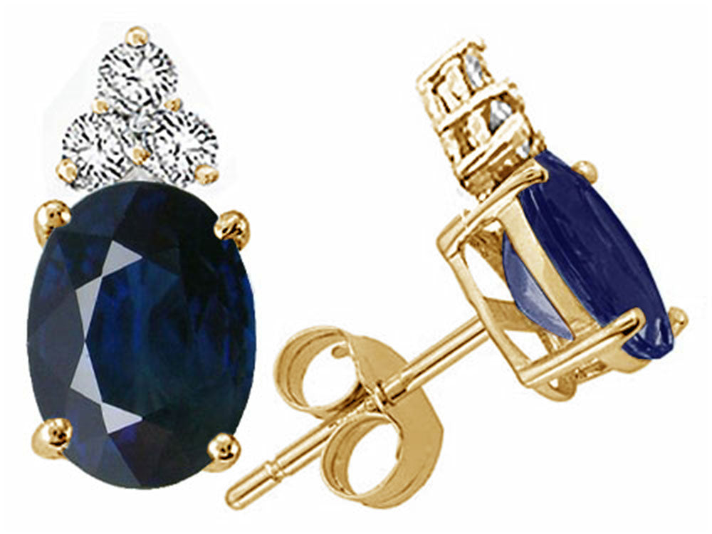 Tommaso Design™ Genuine Sapphire Earrings