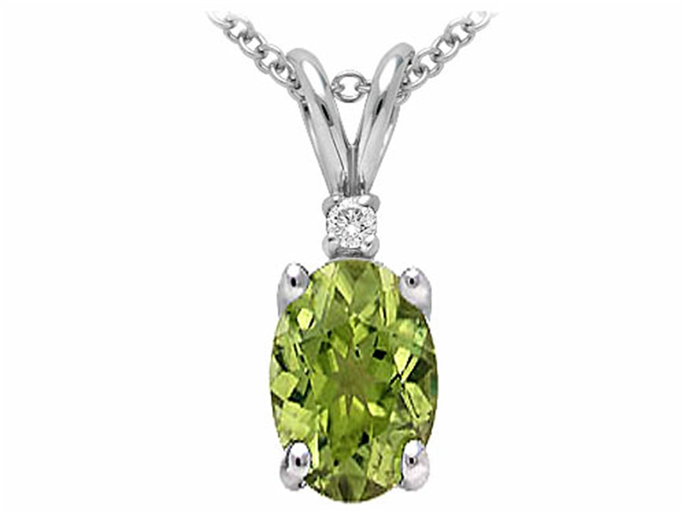 Tommaso Design™ Genuine Peridot Pendant Necklace