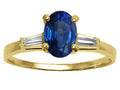 Tommaso Design™ Genuine Sapphire Engagement Ring