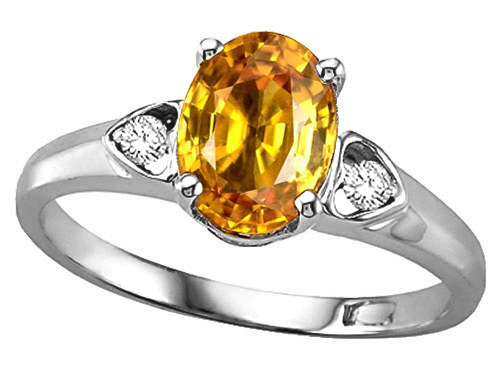 Tommaso Design™ Oval 8x6mm Genuine Citrine Ring