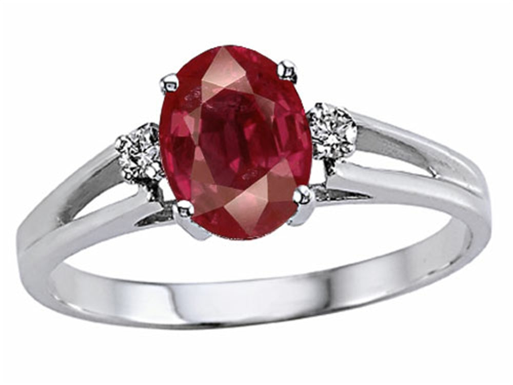 Tommaso Design™ Ruby and Diamond Ring