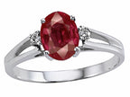 Tommaso Design™ Ruby and Diamond Ring
