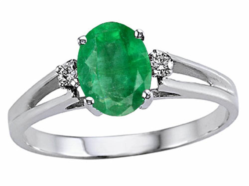 Tommaso Design™ Genuine Emerald Ring